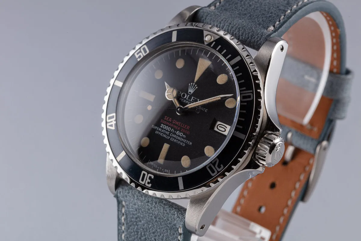 1972 Vintage Rolex Double Red Sea-Dweller 1665 Mark IV Dial