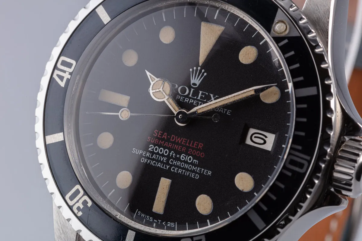 1972 Vintage Rolex Double Red Sea-Dweller 1665 Mark IV Dial