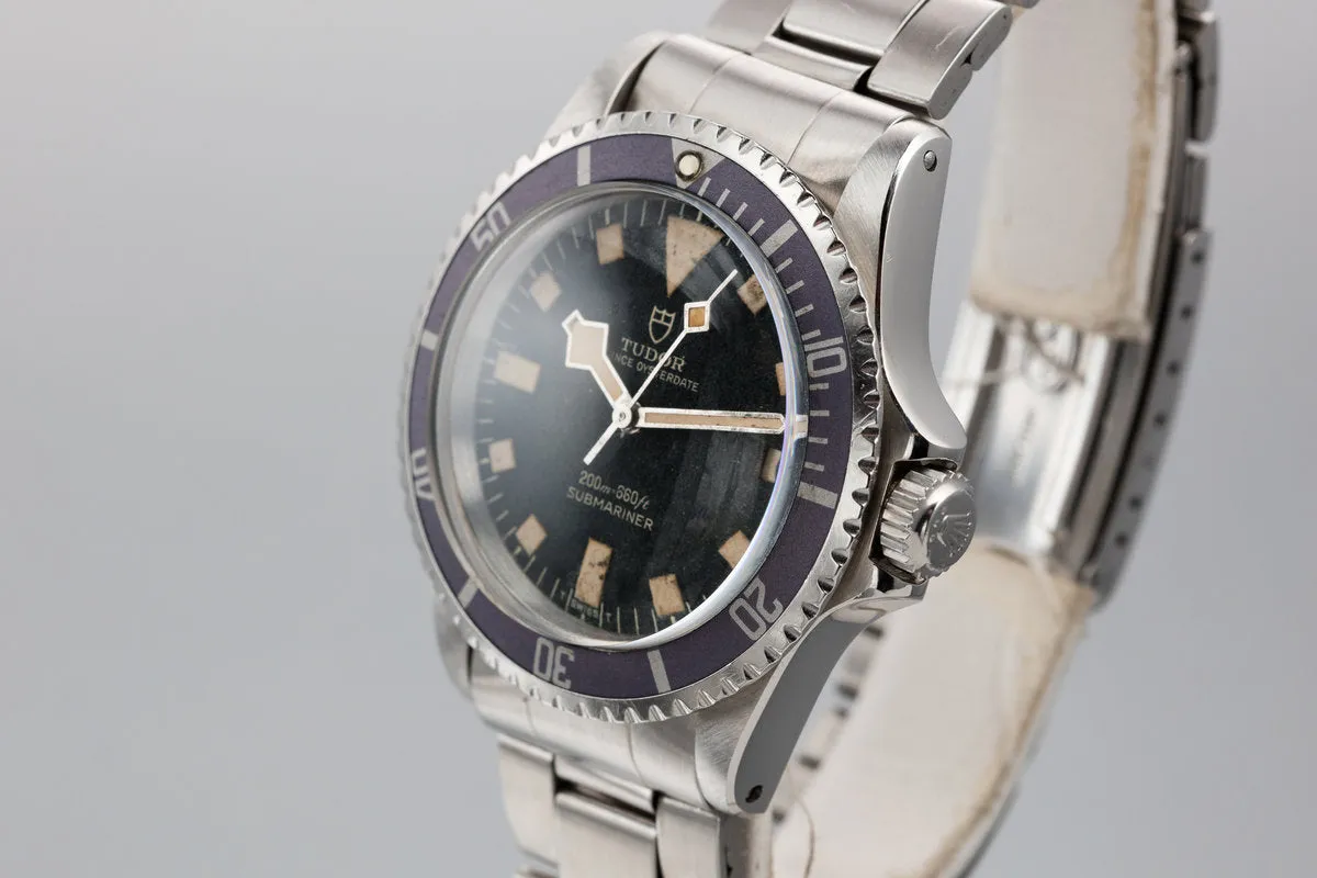 1974 Tudor Snowflake Submariner 9411/0  "Stone" Dial with Lavender Bezel Insert