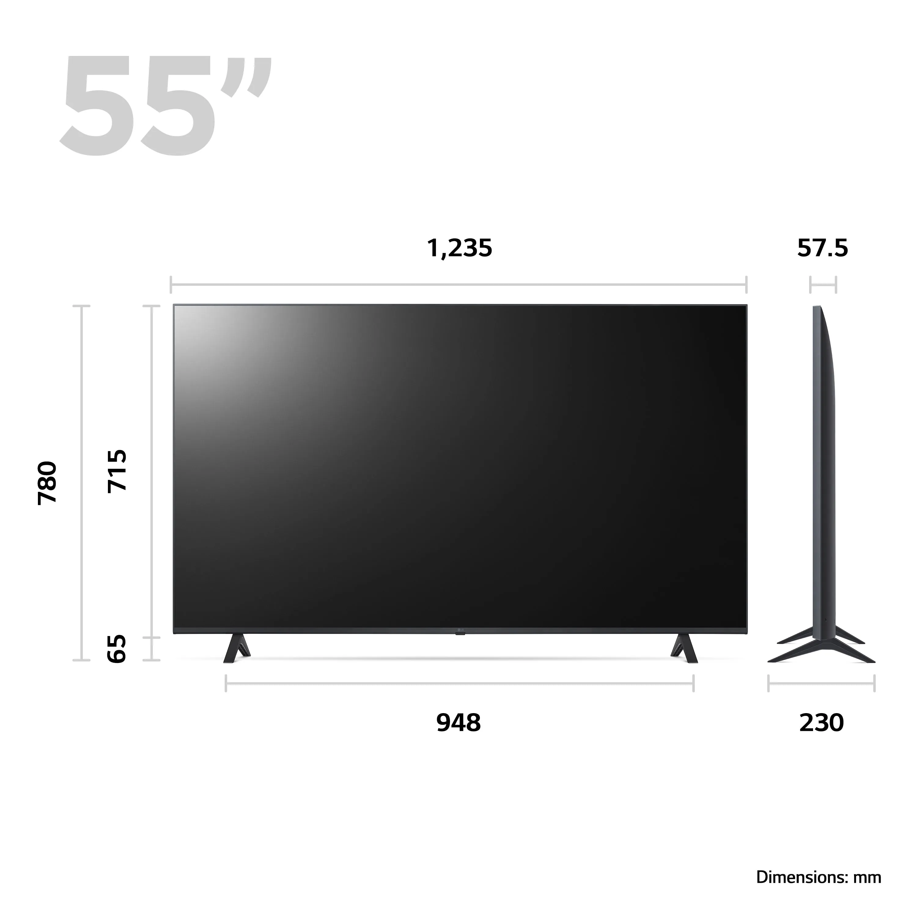 55 Inch 4K Smart Uhd Tv