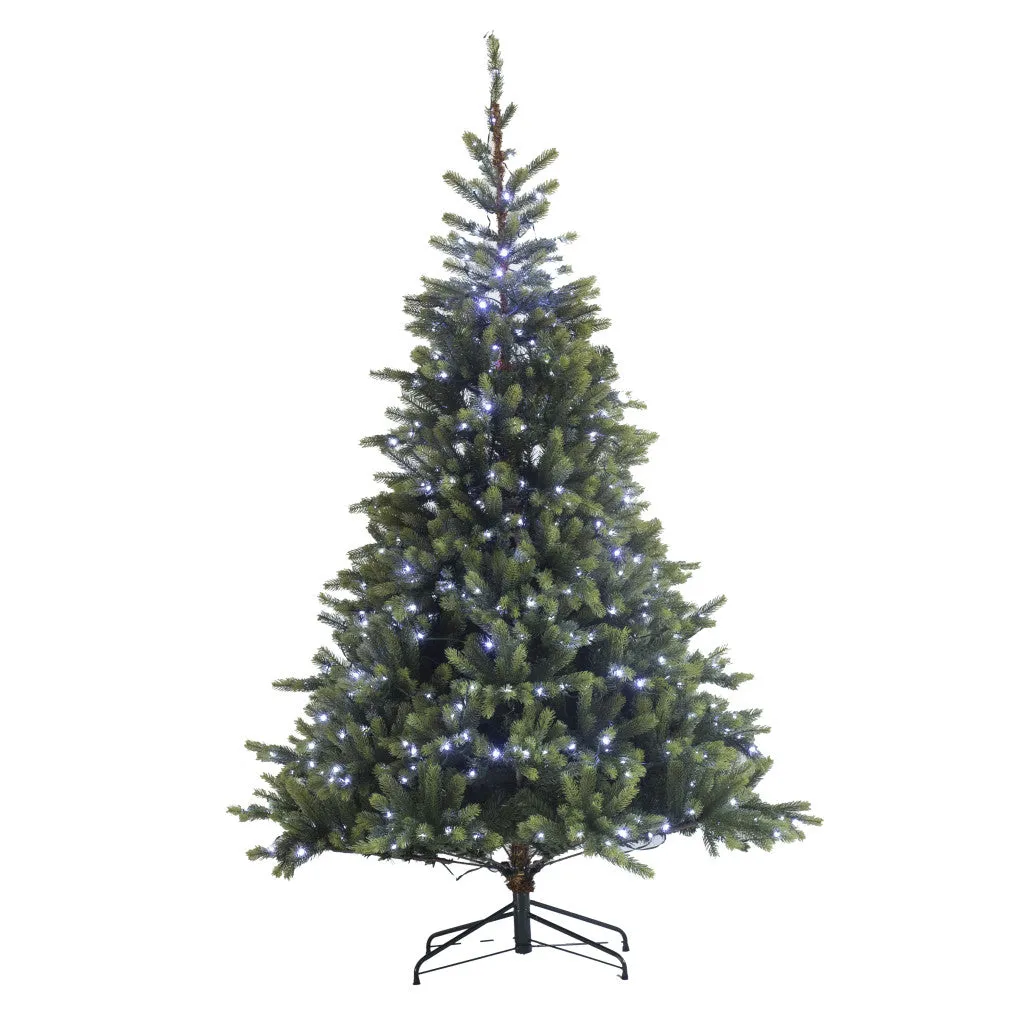 8ft Prelit Elite Edition Scandi Real-Feel Artificial Christmas Tree - 2.4m