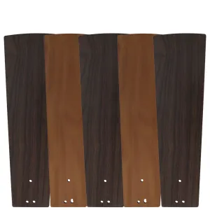 APPLETON 52 inch (5-Blade) - Replacement Blades – Reversible Dark Wood/Cherry Wood Pattern