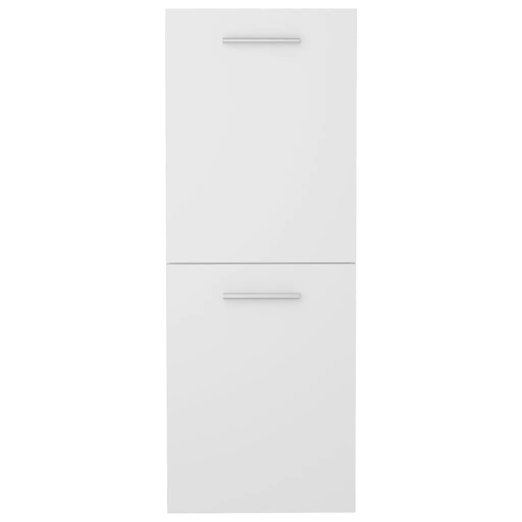 Bathroom Cabinet White 30x30x80 cm Engineered Wood