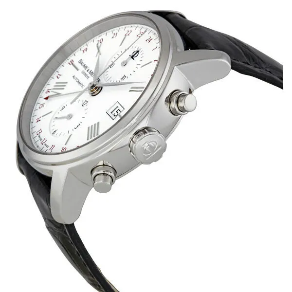 Baume and Mercier Classima Executives White Dial Chronograph Men's Watch 08851