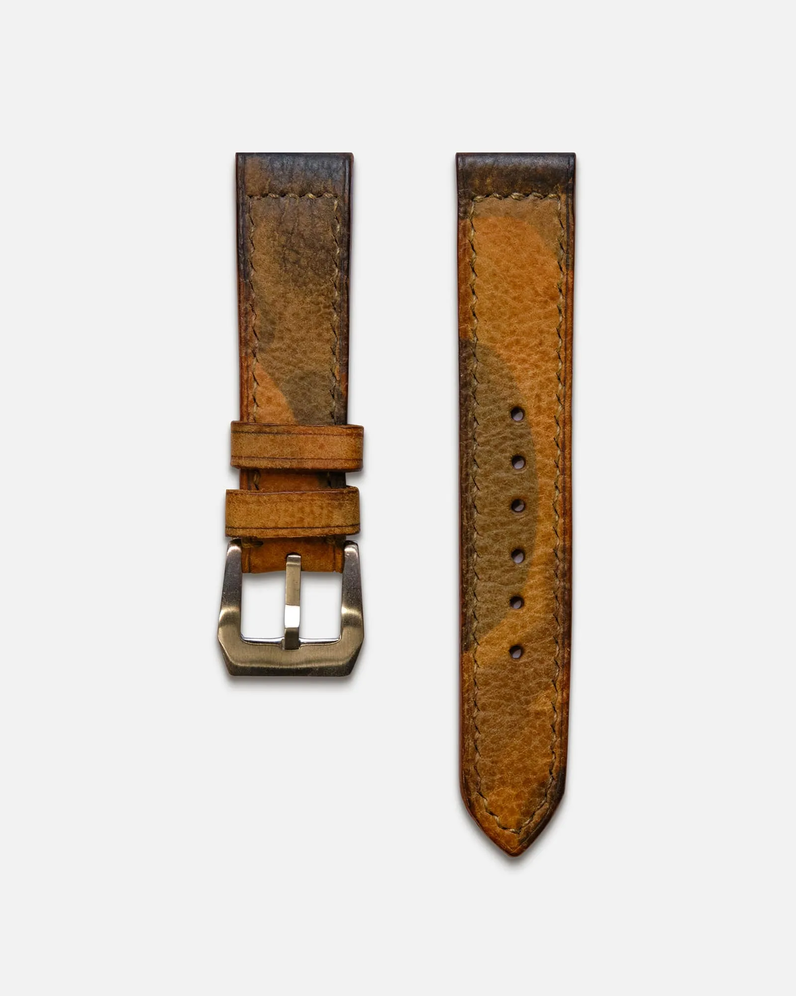 Camo Green Watch Strap | Closed Stich