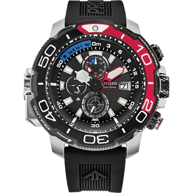 Citizen Men's Watch Eco-Drive Marine Promaster Black BJ2167-03E