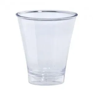 Clear XTRA HEAVY WEIGHT Plastic Double Shot Cup 5 oz