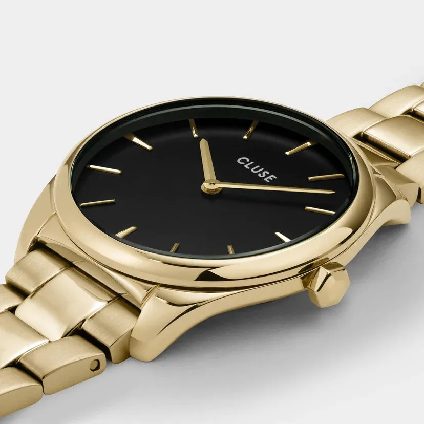 CLU Watch Feroce Petite Black Gold