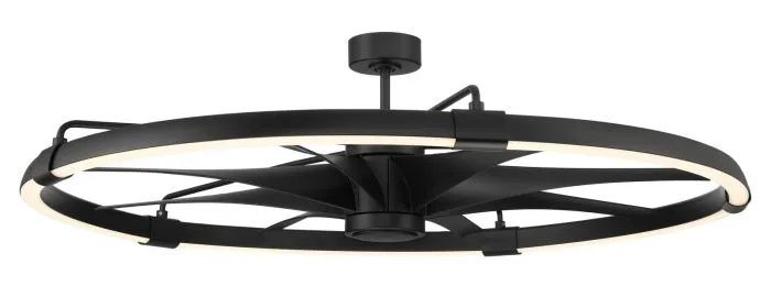 Craftmade AXL57FB8 Axel 52" Indoor|Outdoor Ceiling Fan Flat Black