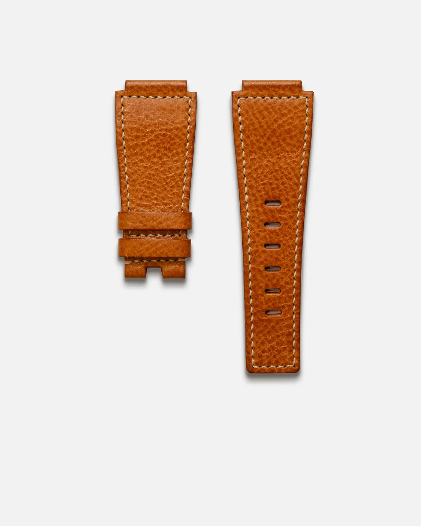 Custom Textured Cognac Strap for Bell & Ross