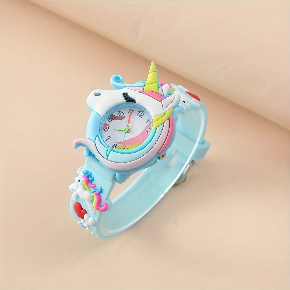 Cute Unicorn Quartz Watch Stylish Silicone Wristwatch for Kids