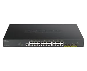 D-Link Dgs 1250-28Xmp - Switch - L3 Lite - Smart - 24 X 10/100/1000 (Poe)   4 X 10 Gigabit Sfp  - Rack-Mountable - Poe (