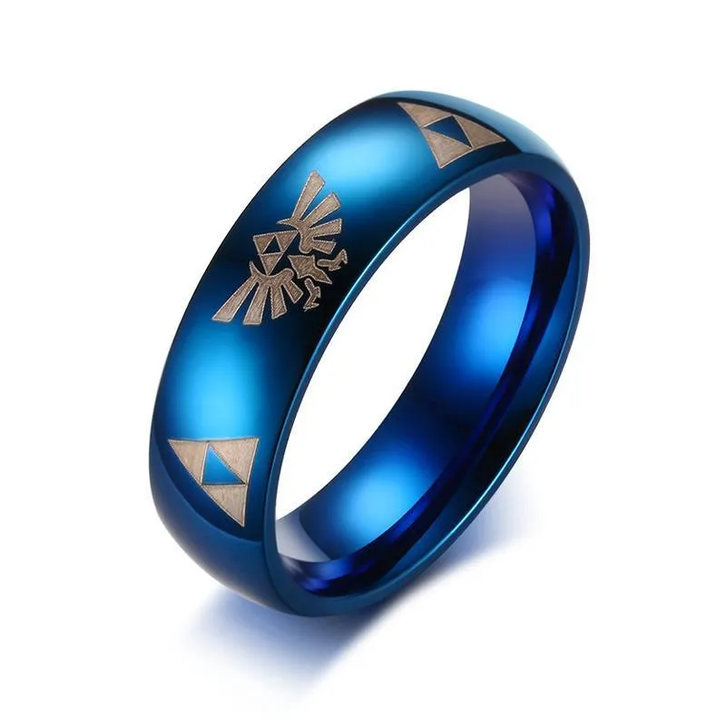 Deep Polished Legend of Zelda Steel Ring