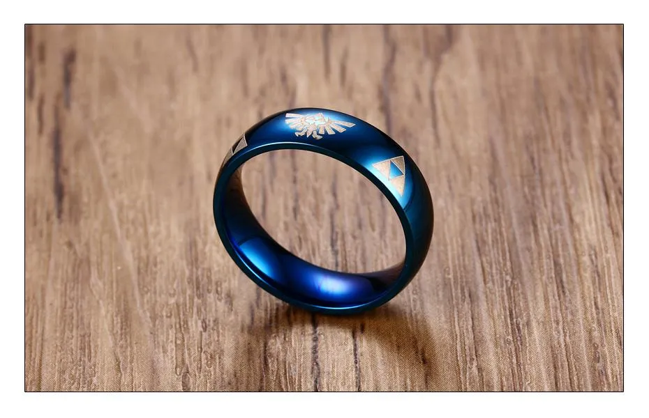 Deep Polished Legend of Zelda Steel Ring