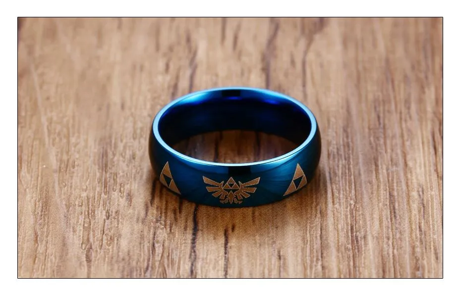 Deep Polished Legend of Zelda Steel Ring