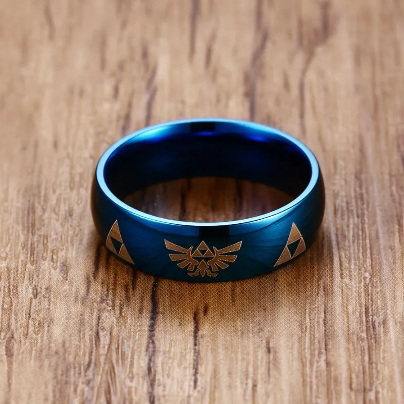 Deep Polished Legend of Zelda Steel Ring