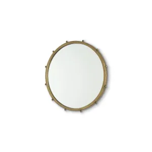 Elena Wall Mirror Gold Metal | 25"