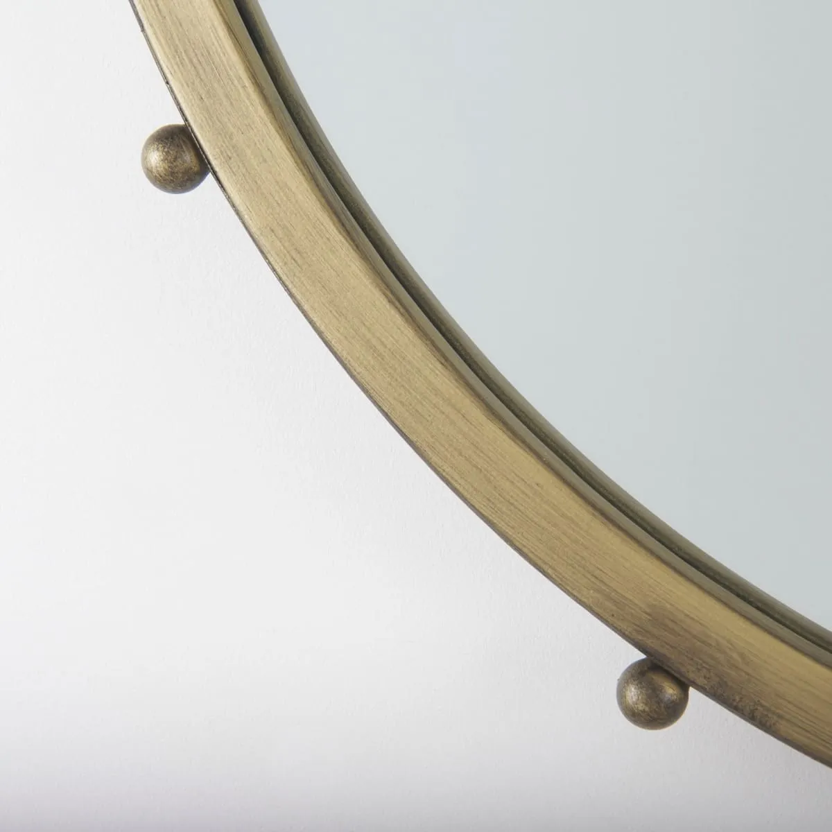 Elena Wall Mirror Gold Metal | 25"