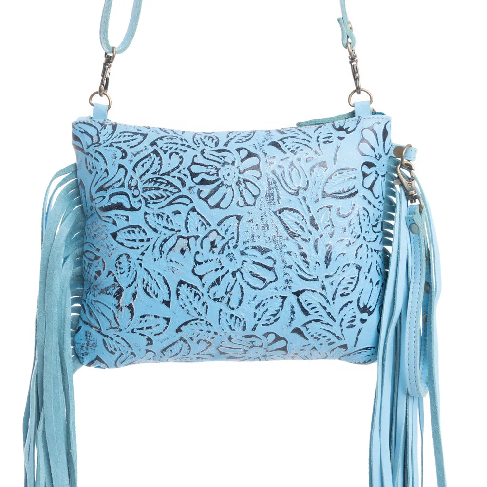 Fennington Leather Bag in Sky Blue