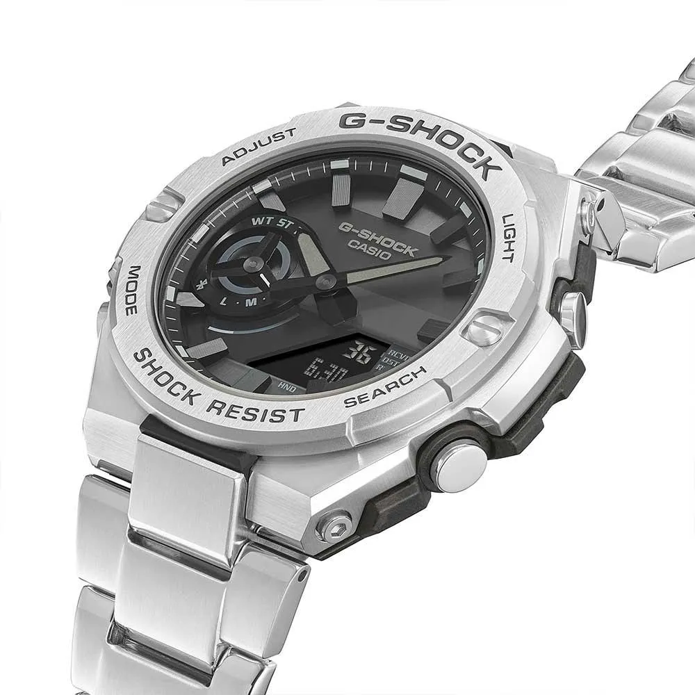 G-Shock G-Steel Silver and Black Analogue GSTB500D-1A1 / GST-B500D-1A1