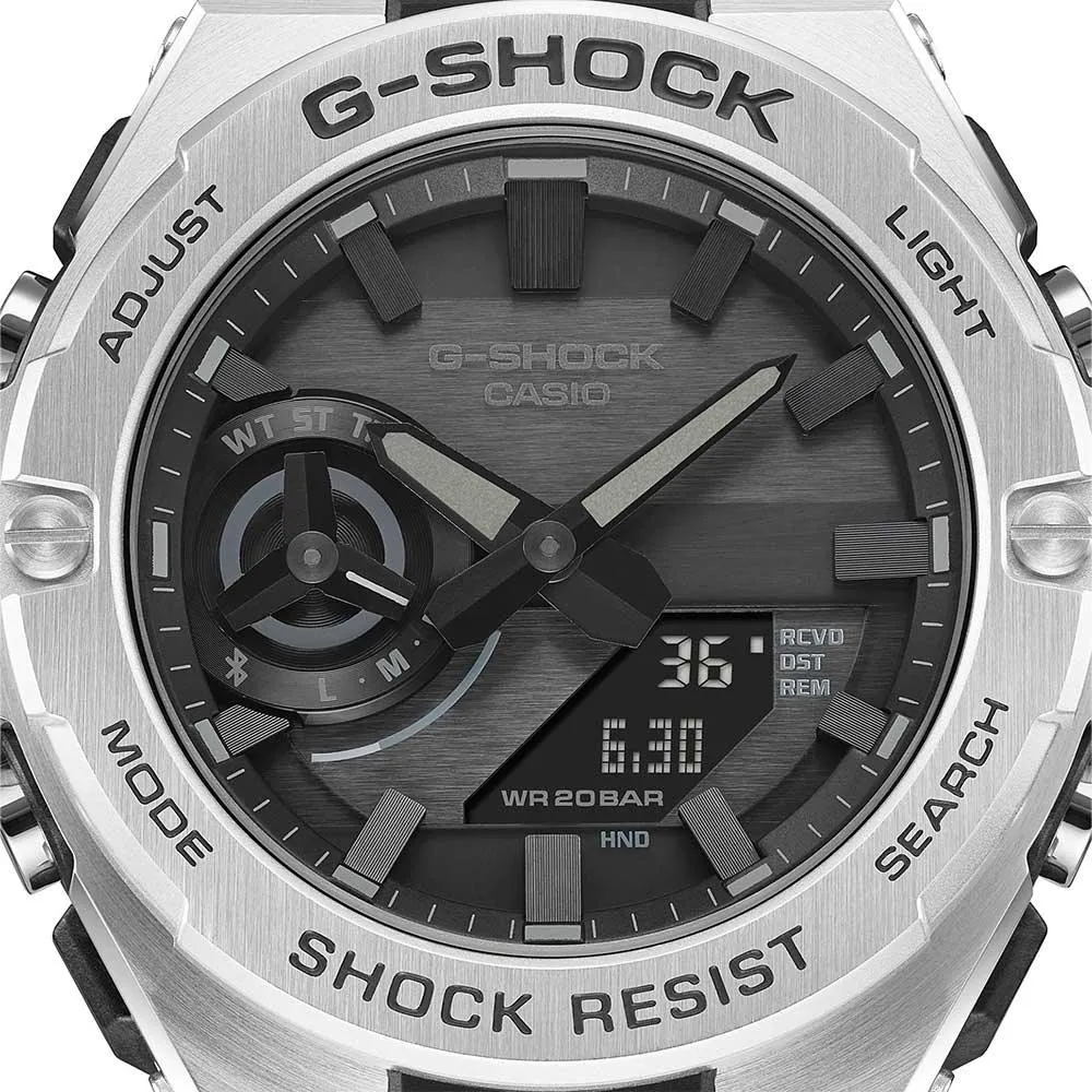 G-Shock G-Steel Silver and Black Analogue GSTB500D-1A1 / GST-B500D-1A1