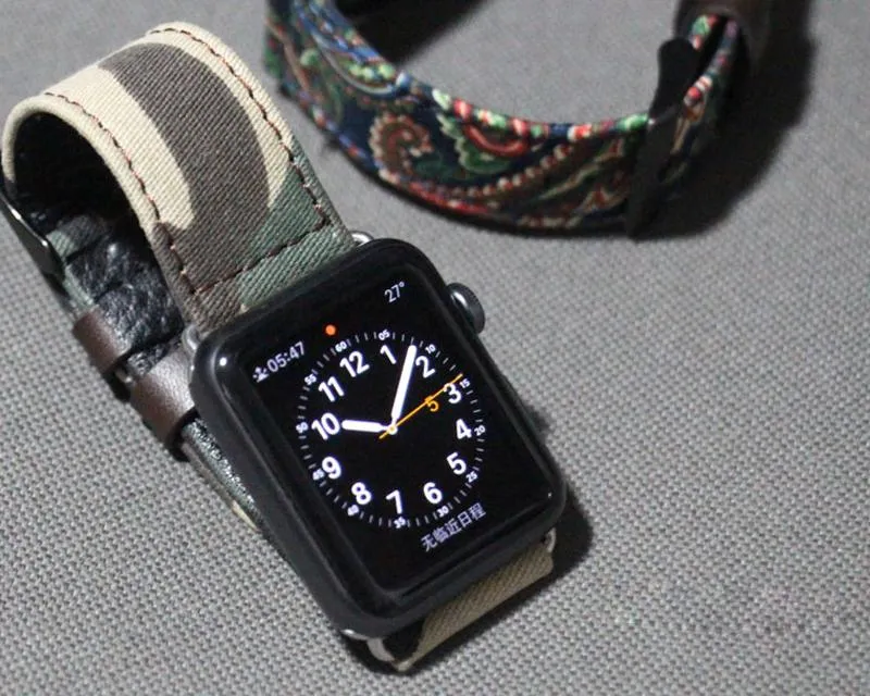 Genuine Leather Strap Wrist Band for Apple Watch