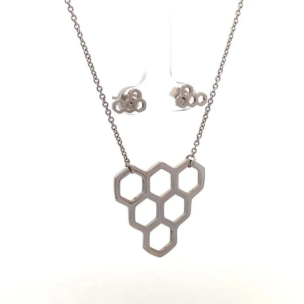 Honeycomb  Necklace For Women X3633