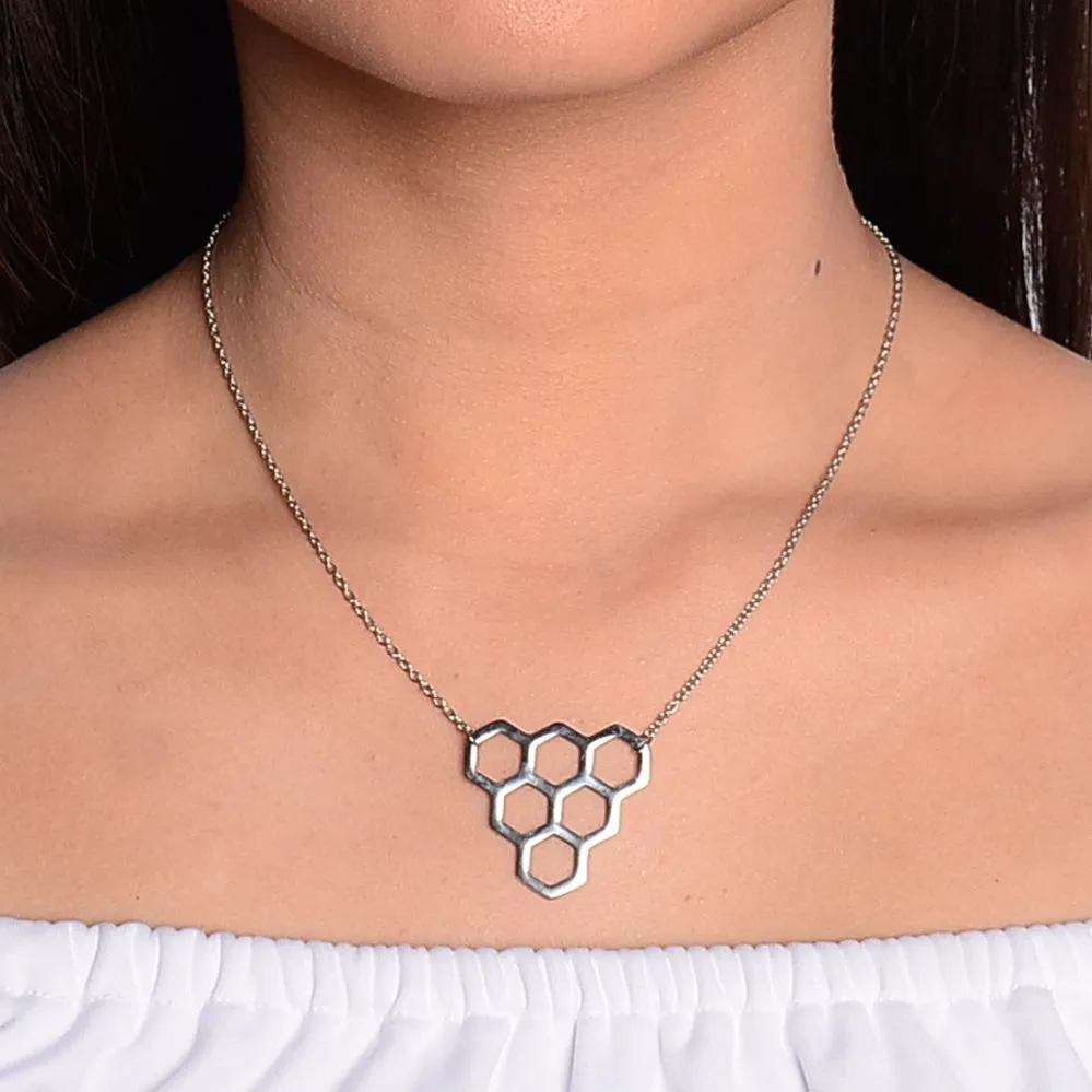 Honeycomb  Necklace For Women X3633