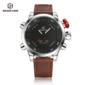 Hot Brand Watches Men's Casual Watch Multi-function Led Watches Men Shark watch style Alarm Sports Diver Quartz Wristwatches