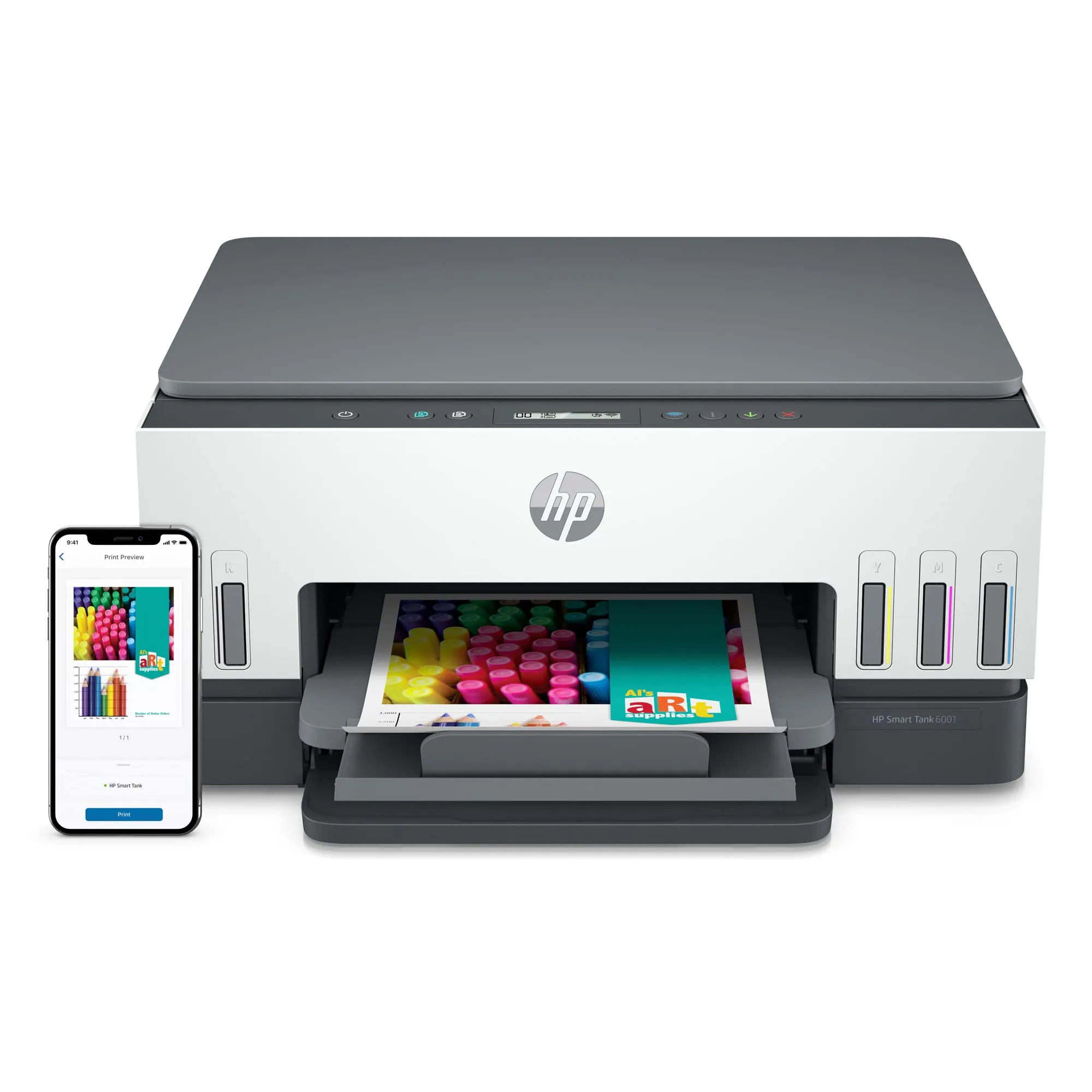 HP Smart Tank 6001 Wireless All-in-One 2 Years of Ink Included.