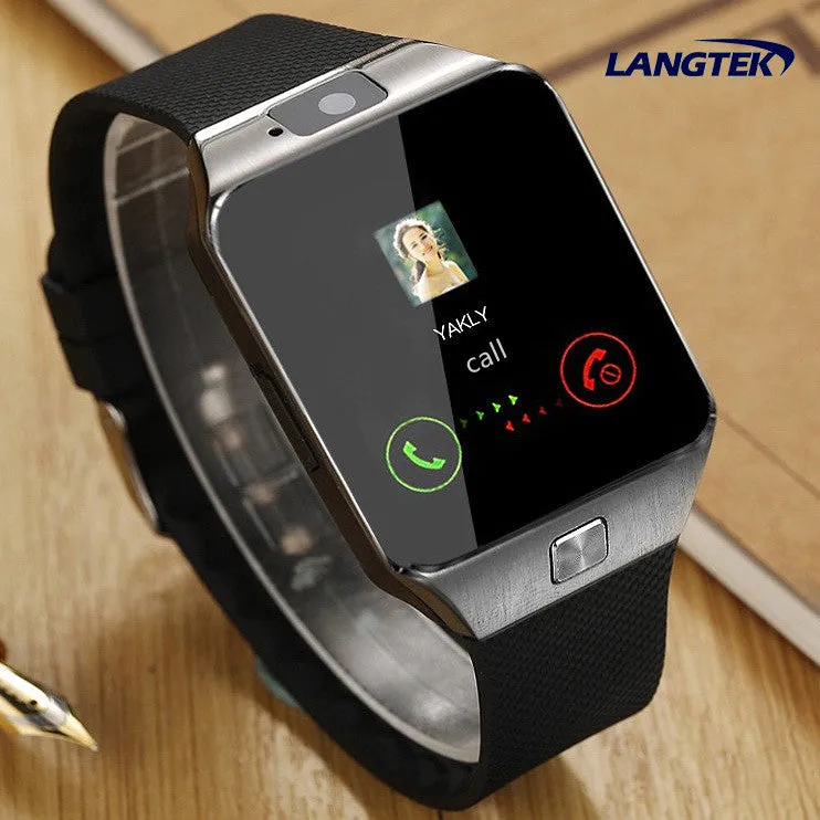 LANGTEK Smart watch dz10  Sync Notifier Support Sim Card Bluetooth Connectivity Apple iphone Android Phone PKGV18 GT08 Q18 V8