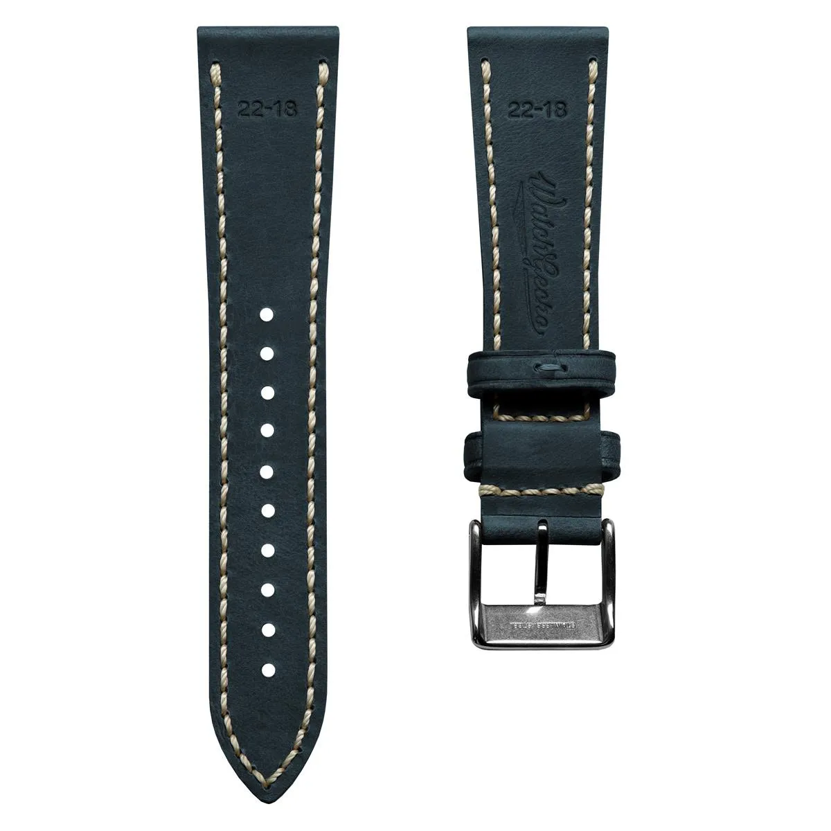 Lansdown Genuine Leather Watch Strap - Teal