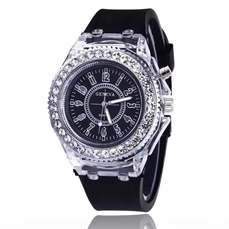 Luminous Quartz Ladies Watch Stylish Sporty and Transparent