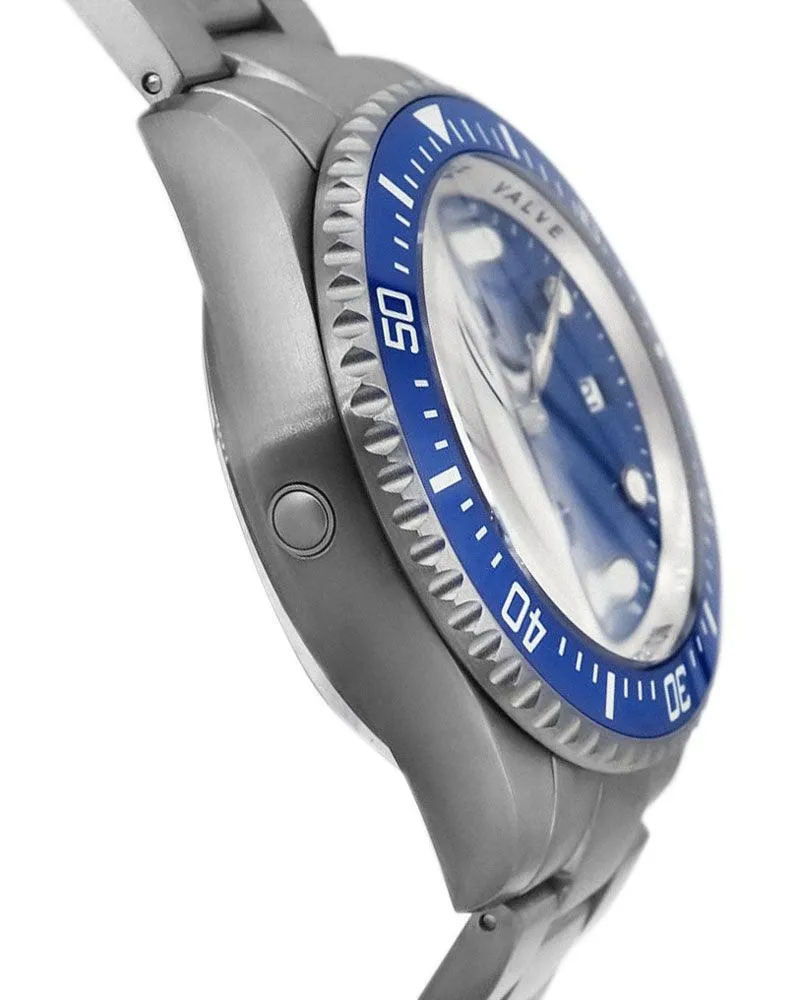 Oceaneva Men's Deep Marine Explorer II 1250M Titanium Watch Blue Dial