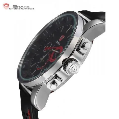 PACIFIC ANGEL Shark Sport Watch Black/Red SW 094