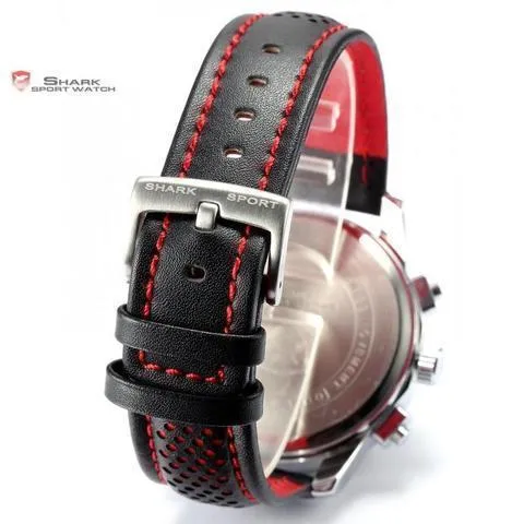 PACIFIC ANGEL Shark Sport Watch Black/Red SW 094