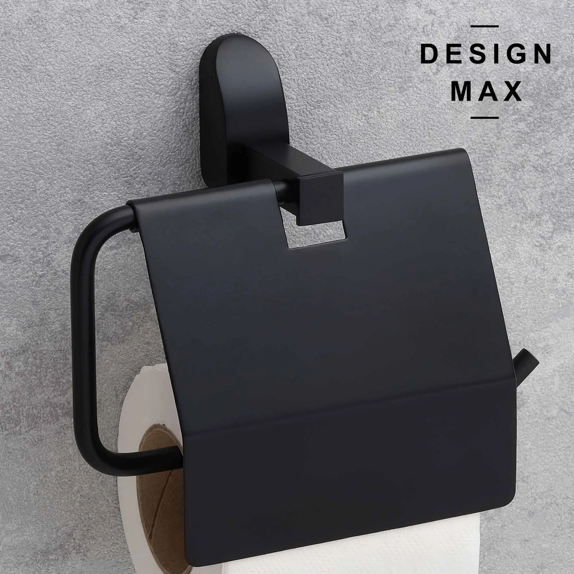 Signature Matte Black Toilet Paper Holder