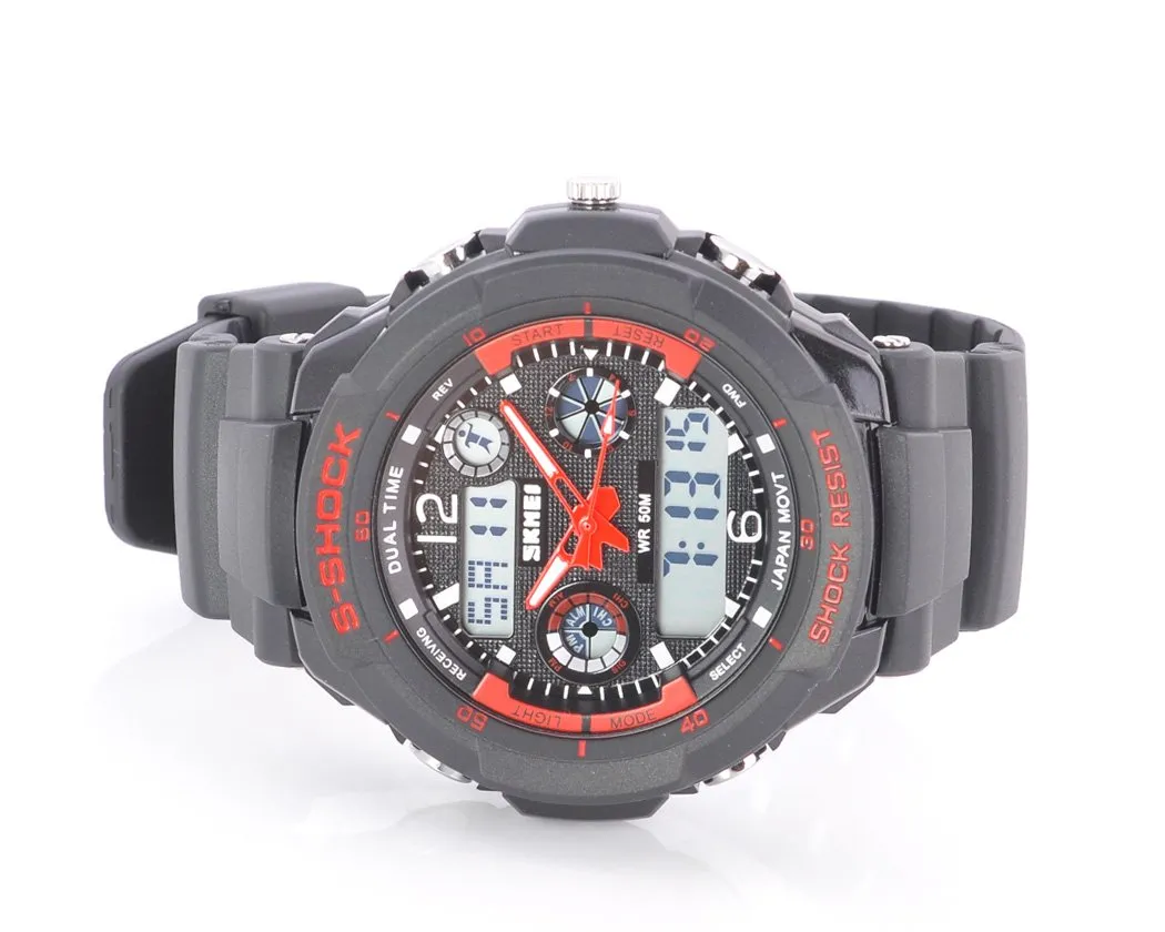 SKMEI Waterproof Analog Digital Men's Sport Watch 0931 - Red