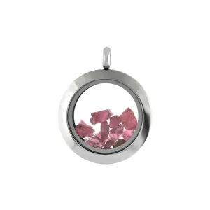 Starborn Tourmaline Window Pendant in Stainless Steel