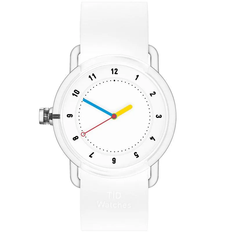 TID No.3 Watch 38mm Builders Club Edition White / Silicone Strap / Transparent Buckle