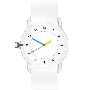 TID No.3 Watch 38mm Builders Club Edition White / Silicone Strap / Transparent Buckle