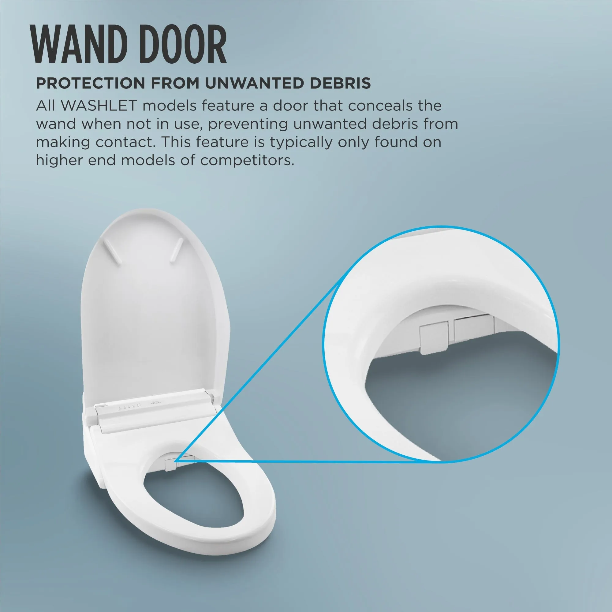 TOTO SW3023#01 WASHLET KC2 Electronic Bidet Toilet Seat with Heated Seat and SoftClose Lid, Round, Cotton White