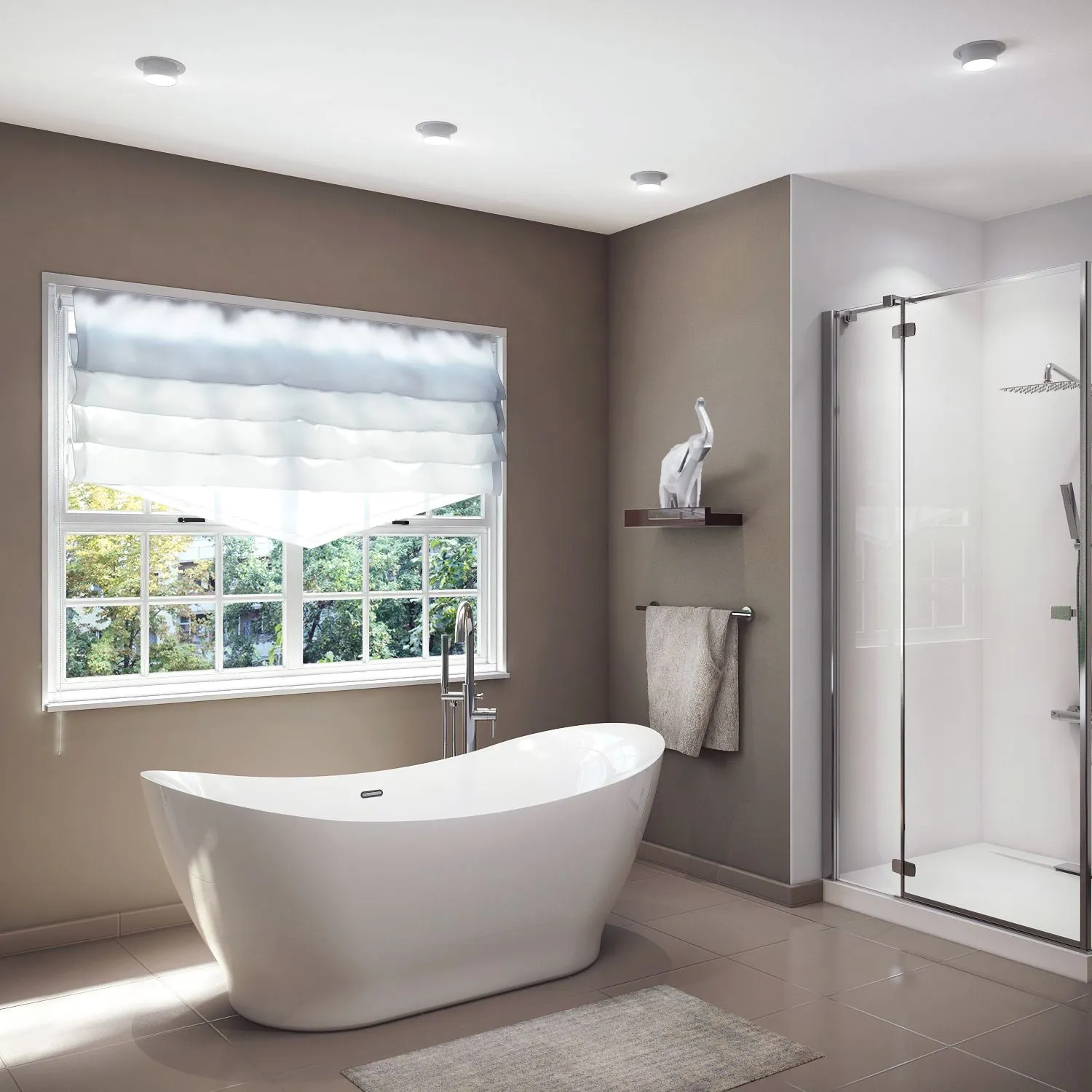 Tundra White-NF Freestanding Bathtub