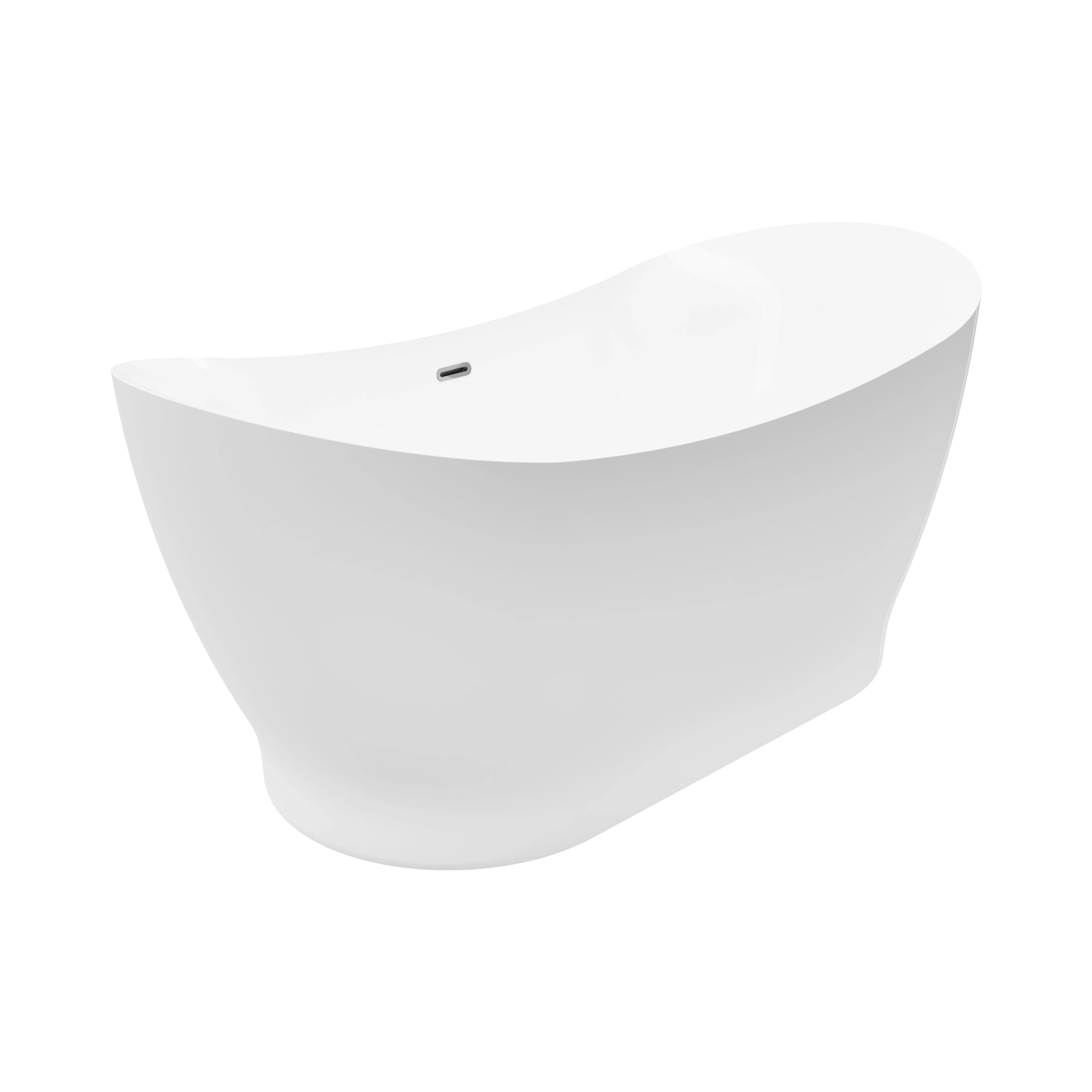 Tundra White-NF Freestanding Bathtub