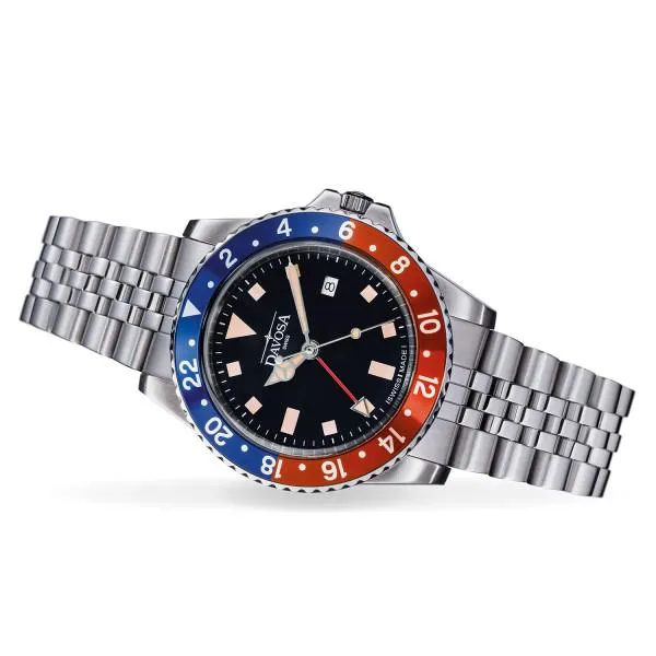 Vintage Quartz 100m Red Blue Unisex Diver Watch 16350090