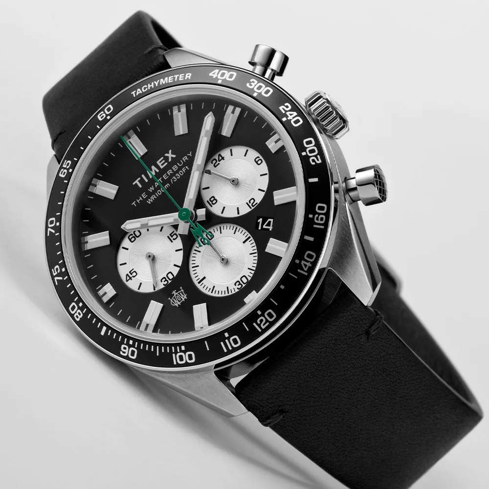 Waterbury Dive Chronograph 41mm Leather Band