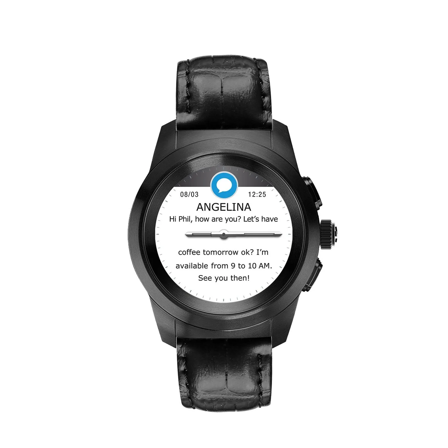 ZETIME PETITE PREMIUM - 2-IN-1 HYBRID SMARTWATCH WITH MECHANICAL HANDS AND COLOR TOUCHSCREEN