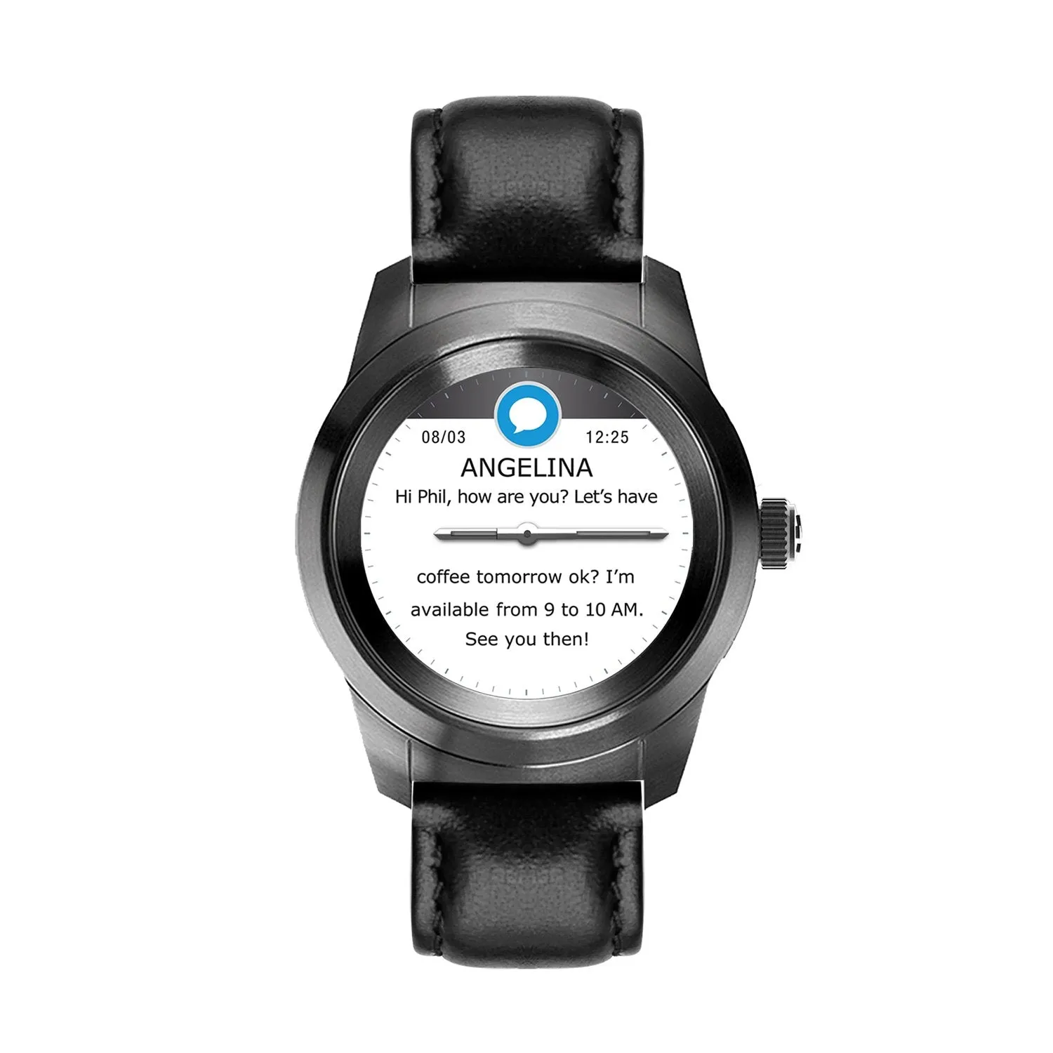 ZETIME PETITE PREMIUM - 2-IN-1 HYBRID SMARTWATCH WITH MECHANICAL HANDS AND COLOR TOUCHSCREEN